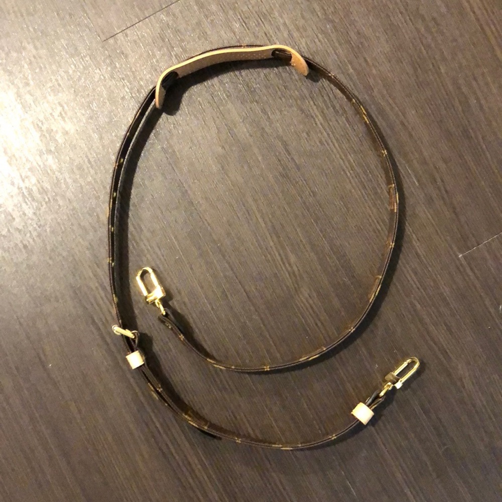 Louis Vuitton classic LV pattern purse strap